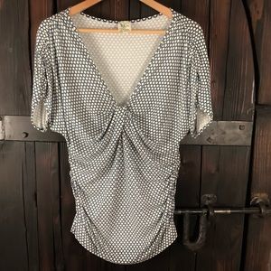 Anthropolgie Weston Wear ruched top L